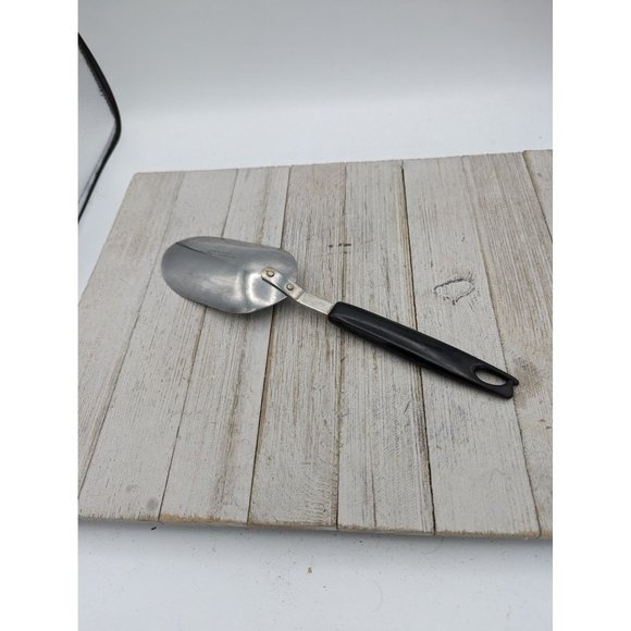 Unbranded Advertising Stainless Steel Measuring Scoop 10 3/4" Black Handle - Picture 4 of 6